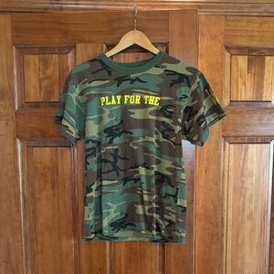 Thomas Rhett Camouflage Tee with Yellow Text